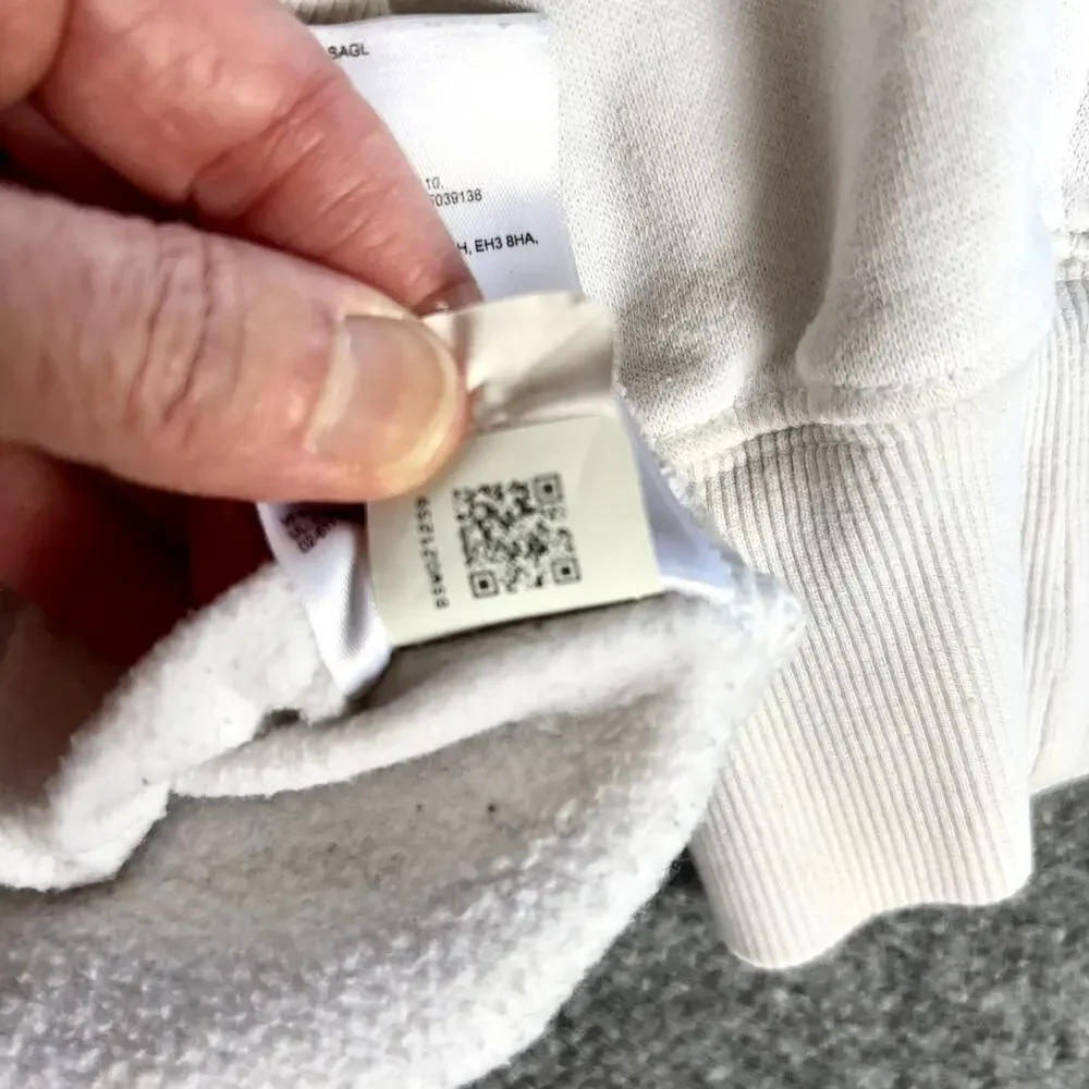 The North Face Hoodie Mens Large White Sweatshirt Fine Alpine Equipment Hiking